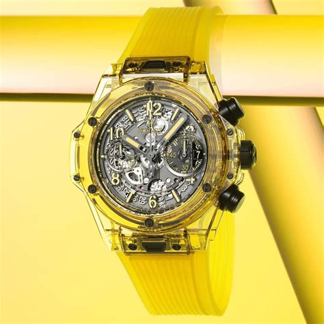 hublot yellow jacket|HUBLOT Big Bang Unico Yellow Sapphire .